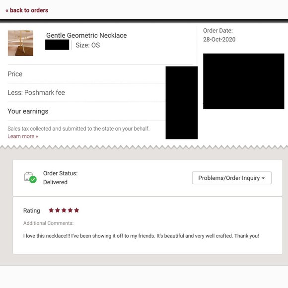 Gentle Geometric Necklace - Picture 4 of 4